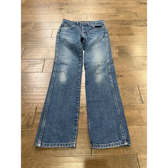 Wrangler FR Mens Blue Workwear Flame Resistant Slim Fit Jeans Size 36 30x34 - Picture 2 of 10